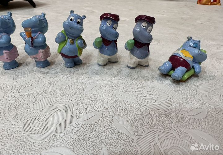 Игрушки kinder 1992 бегемоты