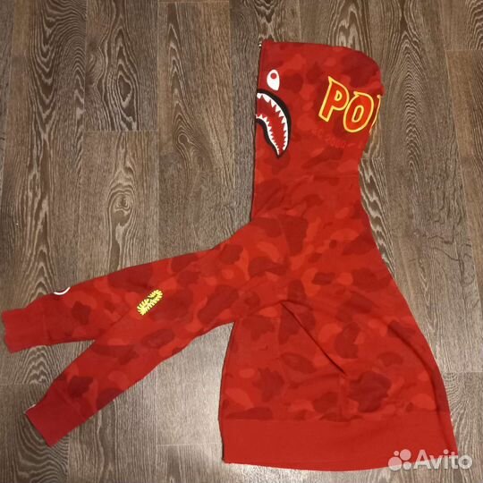 Full zip Bape shark, размер S