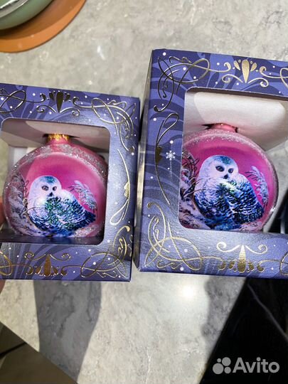 Елочные игрушки сова