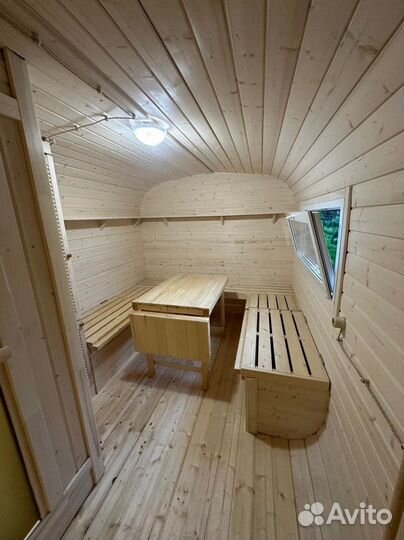 Баня бочка Квадро 6 метров