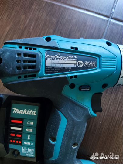 Аккумуляторная дрель шуруповерт makita 18v