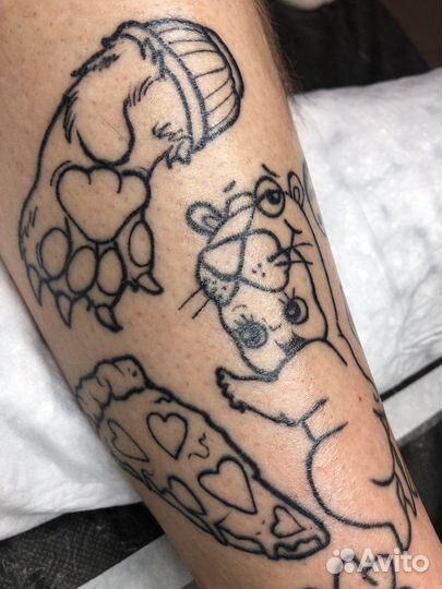 Тату мастер, эскиз тату, модель тату за расходники