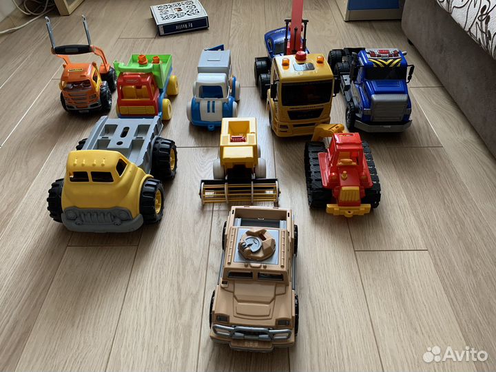 Машинки полесье, трактор, эвакатор, музыкальные