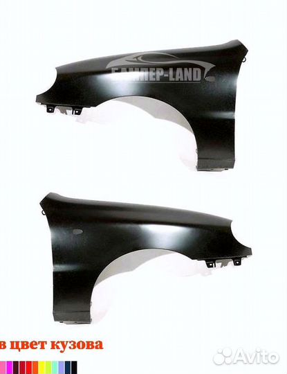 Крыло правое Шевроле Ланос новое любой цвет