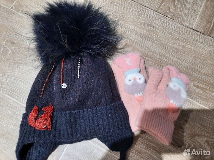 Шапка для девочки зима