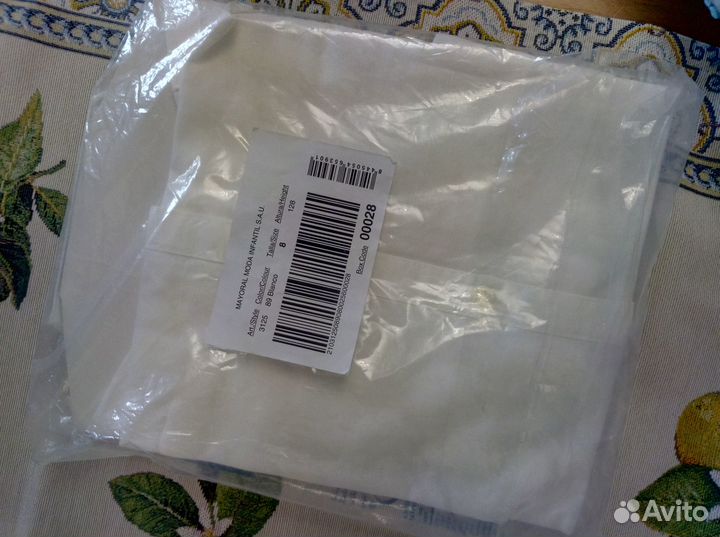 Новая белая рубашка Майорал, Испания, 128/8 лет