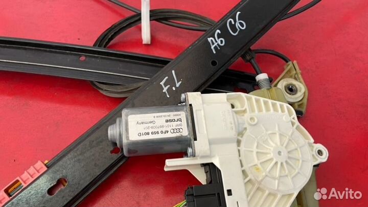 Стеклоподъемник передний левый Audi A6 C6 BDW 2.4