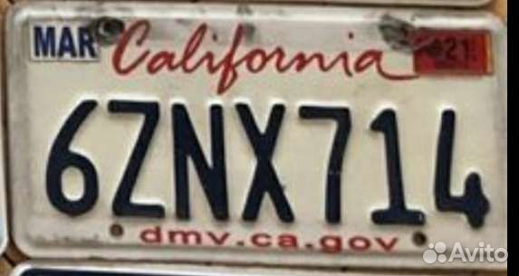 Автомобильные номера США, б/у