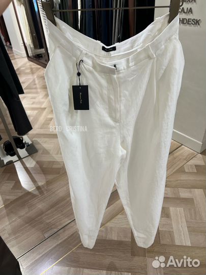 Льняные брюки Massimo Dutti