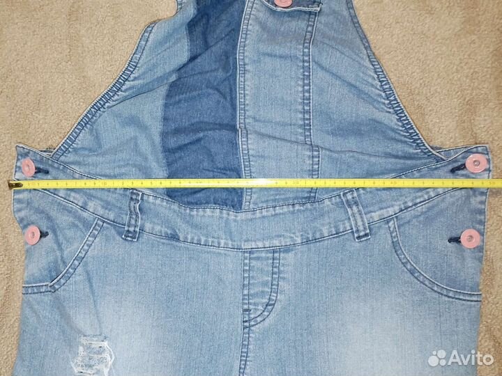 Полукомбинезон джинсовый для беременных