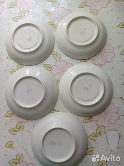 Чайные блюдца СССР фарфор(раритет)