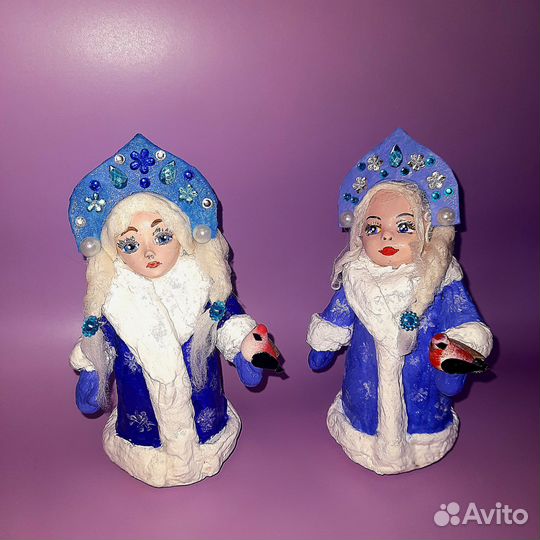 Ватные елочные игрушки