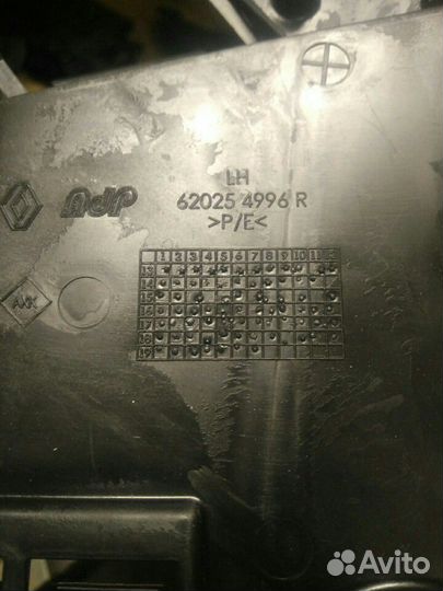 Защита бампера переднего левая 620254996R