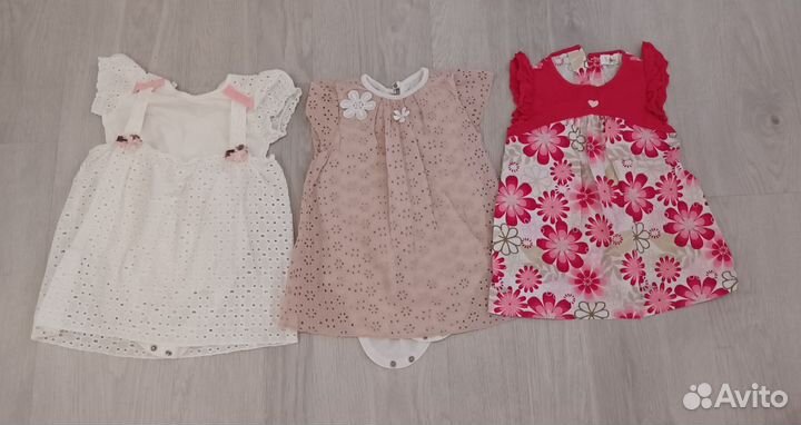 Вещи пакетом на девочку 74 80