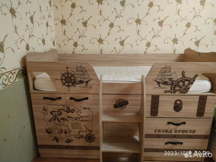 Детская кровать от 3 лет с бортиками