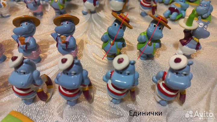 Киндер бегемоты, львы, дино и пр