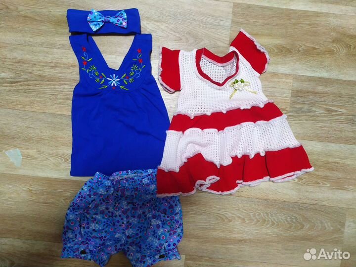 Вещи на девочку до года (до 74 см) пакетом