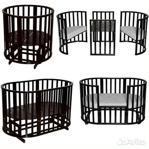 Кровать для новорожденных круглая новая