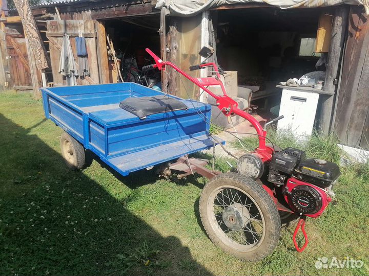 Мотоблок с прицепом