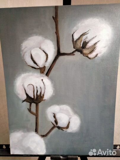 Картина маслом на картоне