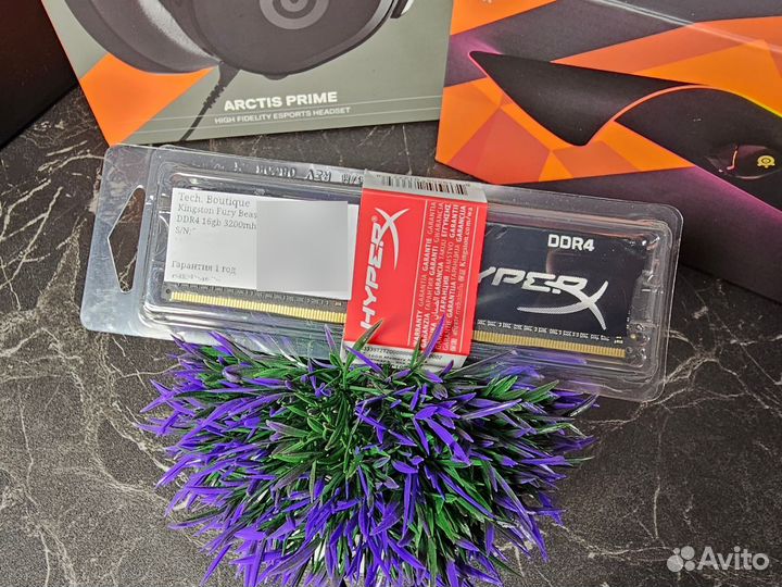 Оперативная память Kingston HyperX fury Black 16gb