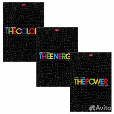 Тетрадь А4, 96 л., hatber скоба, клетка, тиснение