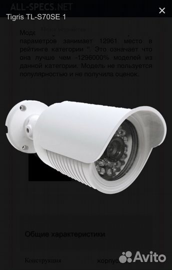 Камера видеонаблюдения бу