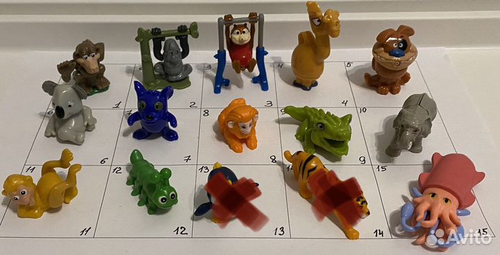 Игрушки из киндер сюрприза и чупа чупса