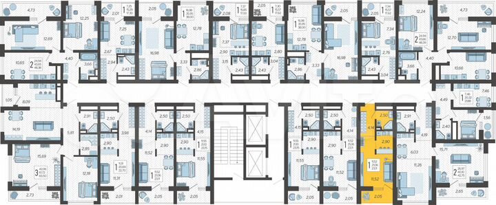 Квартира-студия, 23,1 м², 15/19 эт.