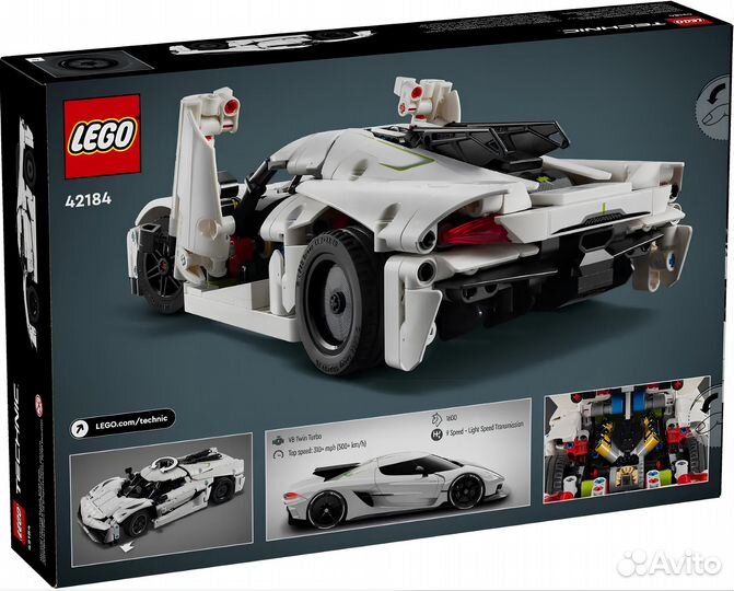 Конструктор lego Technic 42184 Гиперкар Koenigseg