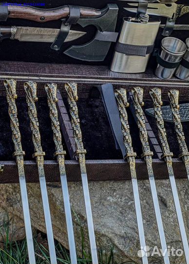 Нож шашлычный набор