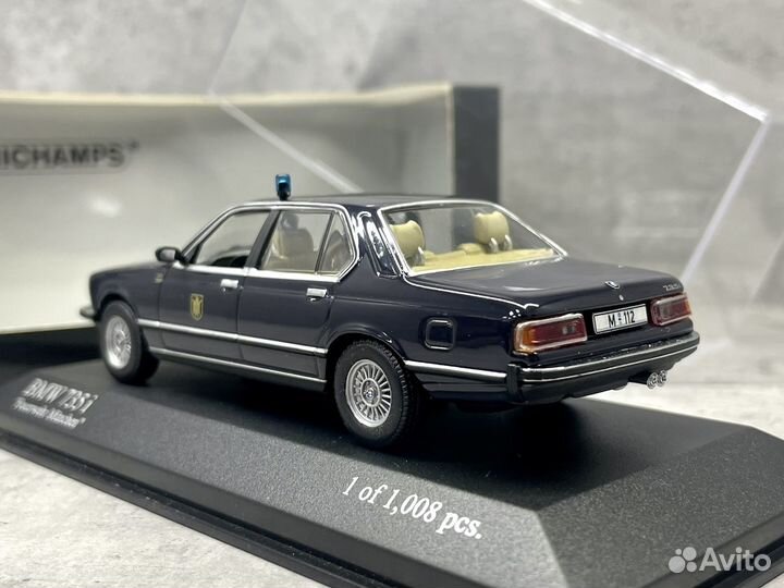 Редчайшая модель Bmw 7er 735i E23 Minichamps 1:43