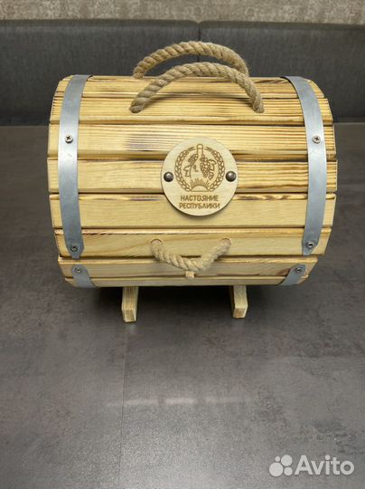 Деревянная бочка бар