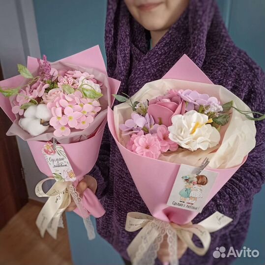 Букет цветов из мыла