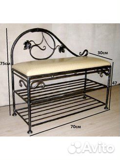 Кованая банкетка №10