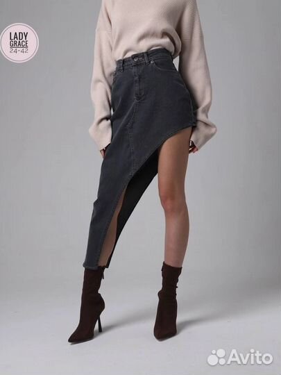 Джинсовая юбка женская 42-44