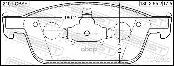 Колодки тормозные передние 2101-cbsf Febest