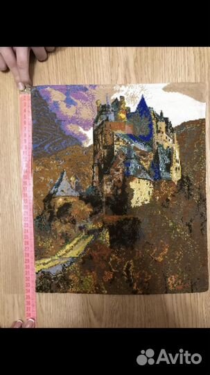 Картина вышитая крестом ручная работа