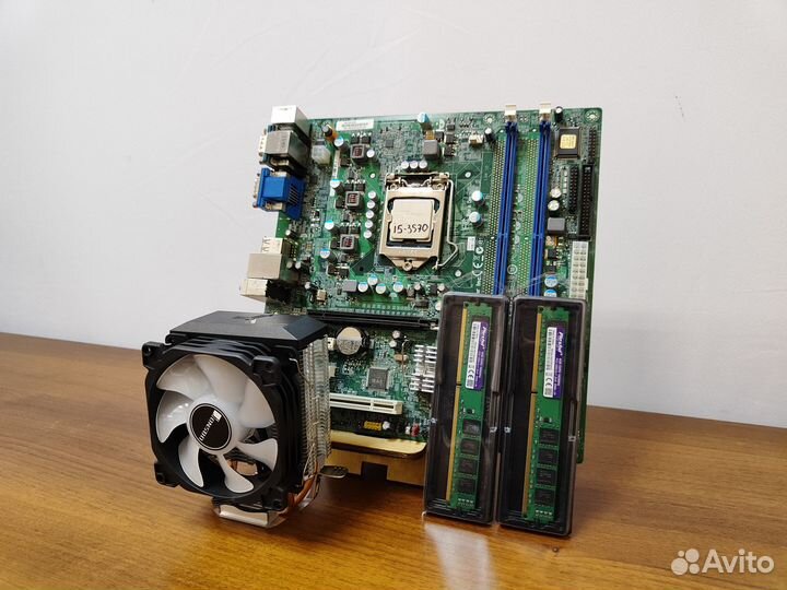 Материнская плата 1155+i5-3570+16Gb+Кулер