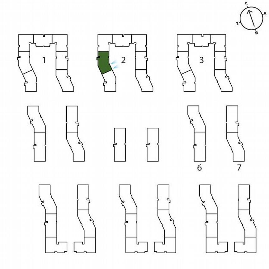 2-к. квартира, 61,8 м², 1/3 эт.