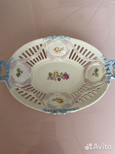 Ваза для конфет и фруктов СССР фарфор винтаж/ретро