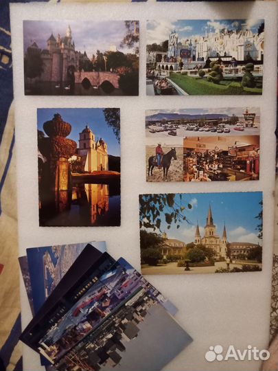 Старые Почтовые открытки США, Канада, Колумбия