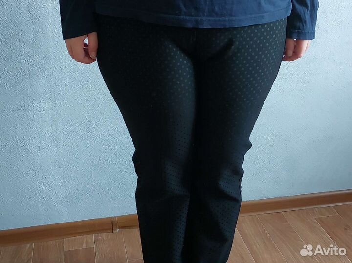 Брюки эластичные черные 52