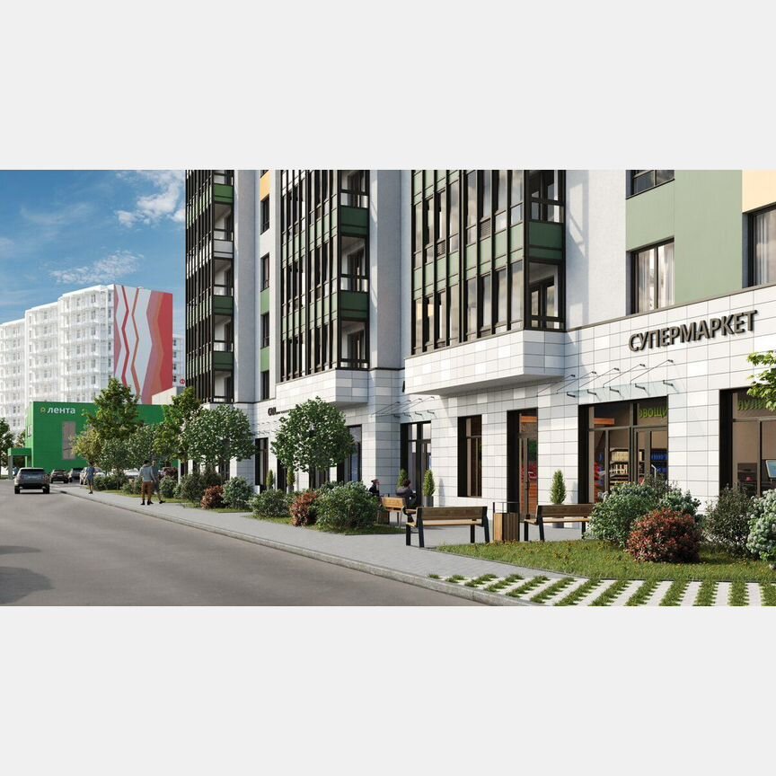 1-к. квартира, 37,1 м², 12/18 эт.
