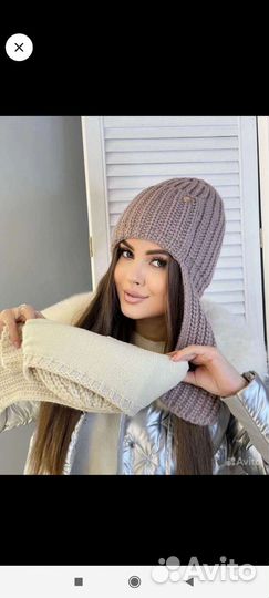 Шапка женская вязаная