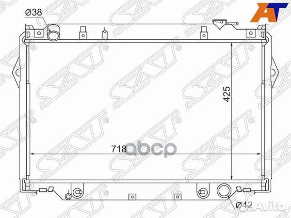 Радиатор Toyota Land Cruiser (J80) 89-97