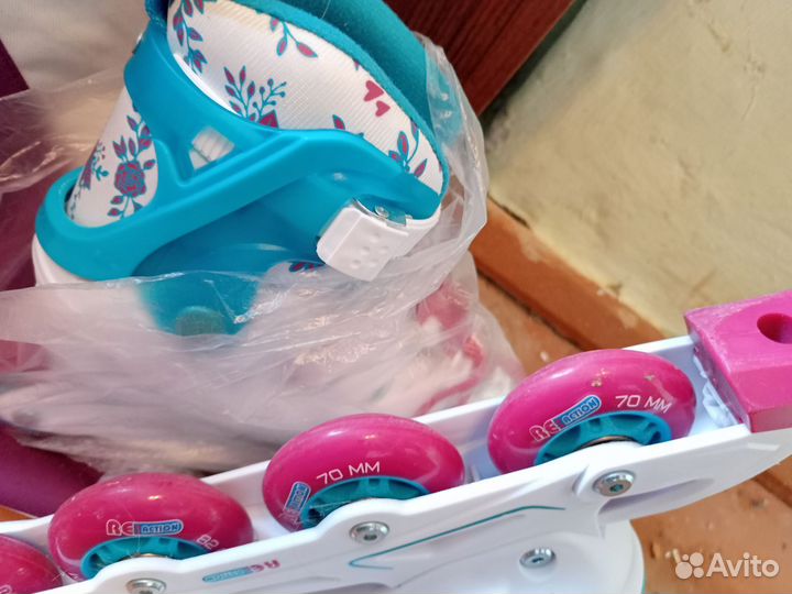 Коньки роликовые детские раздвижные