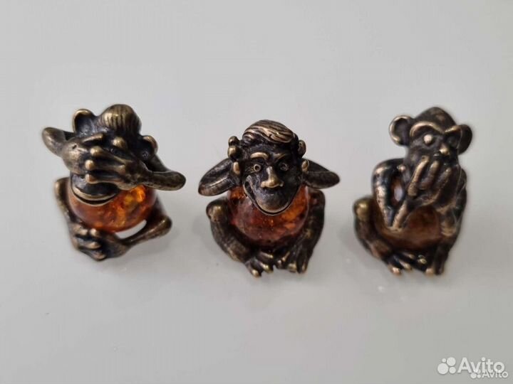 Коллекционные фигурки Не вижу, не слышу, не скажу