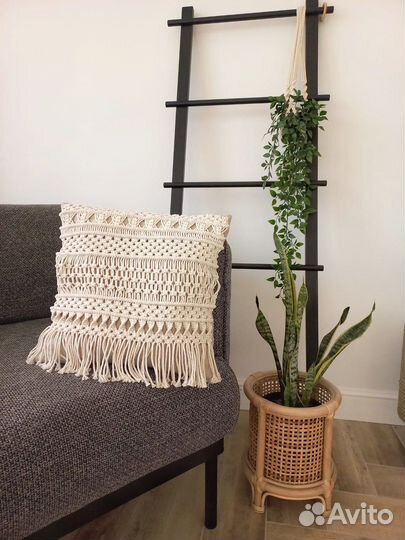 Подушка макраме декоративная 40*40