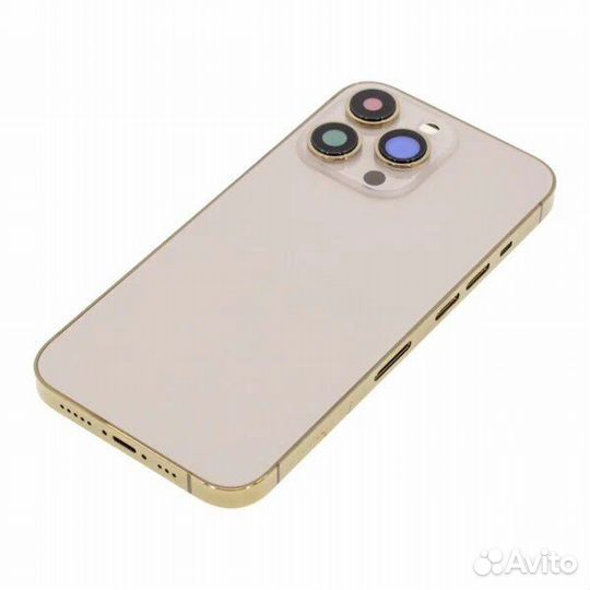 Корпус для iPhone 13 Pro (Ростест) (золотой) OEM
